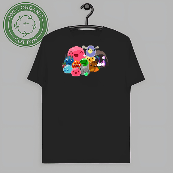 RARE PrimeC 66 Slime Rancher 8 bit T-Shirt Unisex, Mens, Cotton, Slimes, Tarr, Video Game, 2022 , for Unisex, up to size 5XL-TH57566