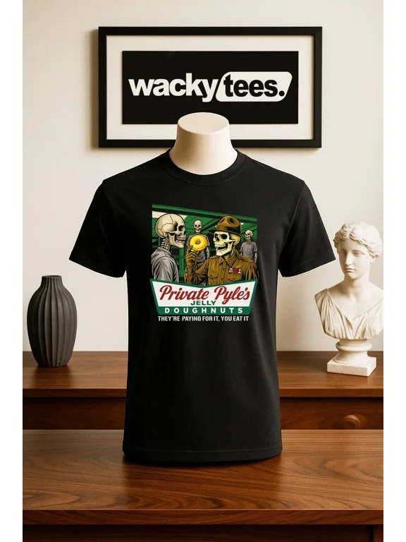 RARE Private Gomer Pyles Jelly Doughnuts Full Metal Jacket 80s Graphic Tee Shirt