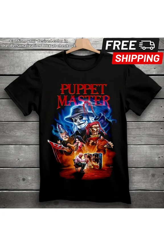 RARE Puppet Master Movie Horror T-Shirt Black S-5XL