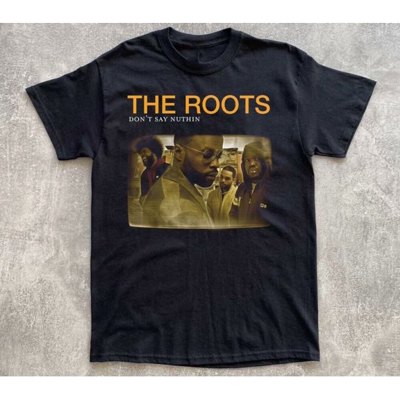 RARE RARE The Roots band Black Cotton All size S-5XL Gift Fans T-Shirt HRB236