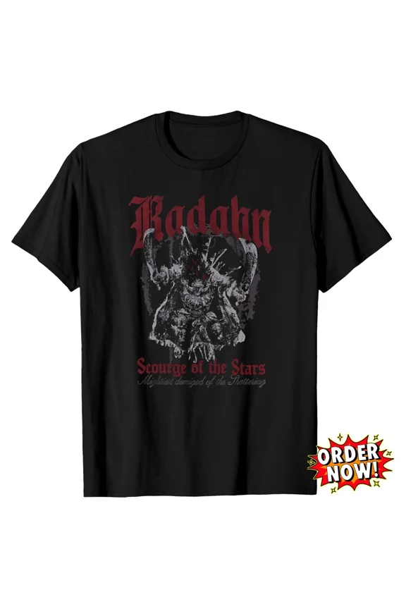 RARE Radahn Scourge Of The Stars Elden Ring T-Shirt RPG Game Fan Graphic Tee