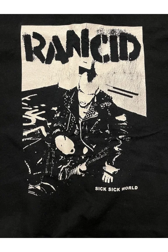 RARE Rancid Sick Sick World T-Shirt For Men Women Tee All Size S-4XL MO096