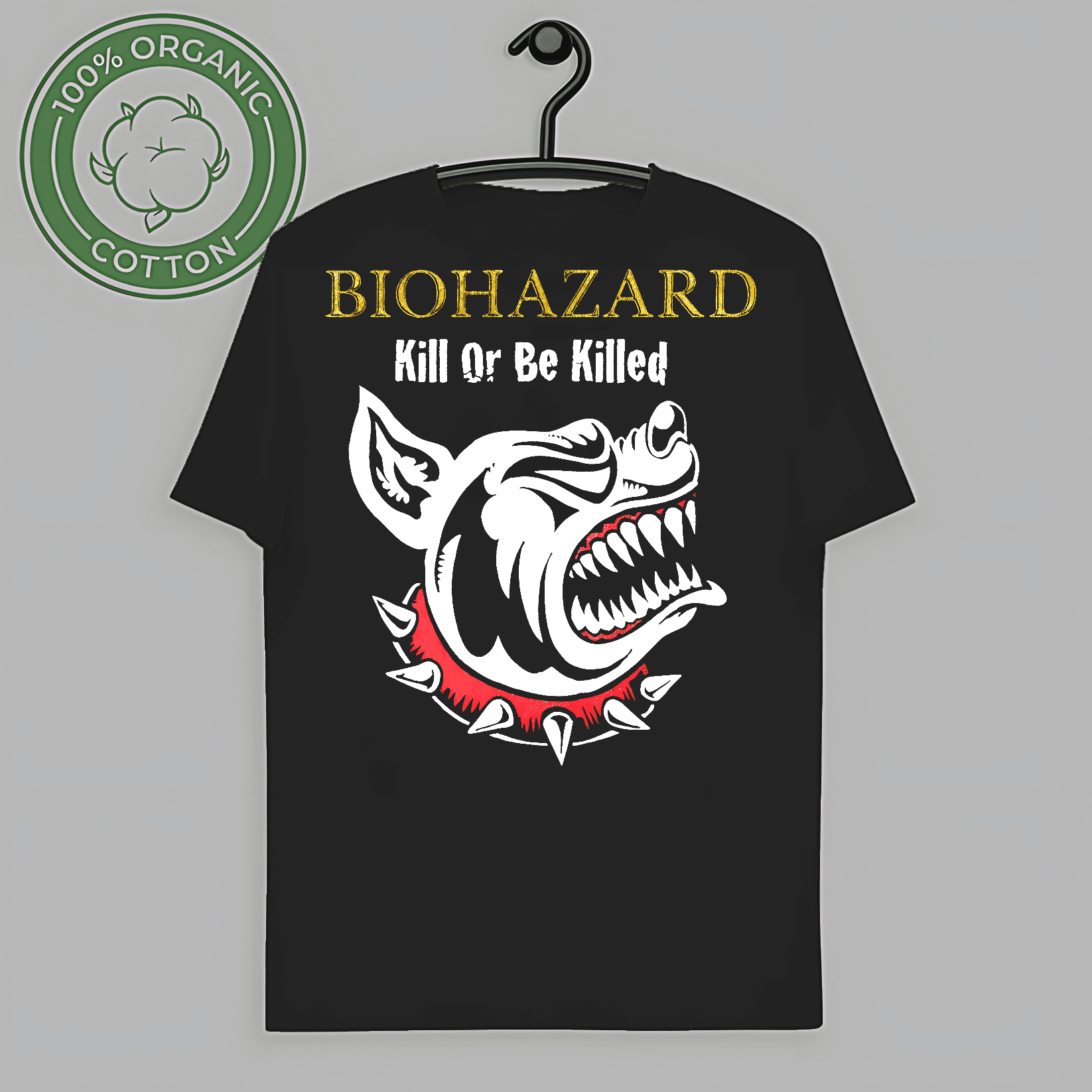 RARE Rare BIOHAZARD Band Short Sleeve Cotton Black All Size T-Shirt ...