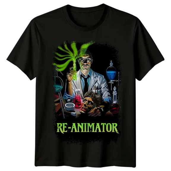 RARE Re-Animator (1985) Movie Poster Inspired T-Shirt Retro 80s Tee Unisex