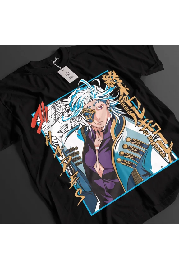 RARE Record Of Ragnarok Shirt Jack The Ripper Tshirt Buda T-Shirt Adam Top Anime Tee