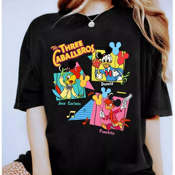 RARE Retro 90s vintage Three Caballeros Classic Shirt Unisex Adult Kid Shirt 320111064