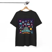 RARE Retro Arcade Gaming Tshirt Battle Star Nostalgic Graphic Unisex Heavy Cotton Tee