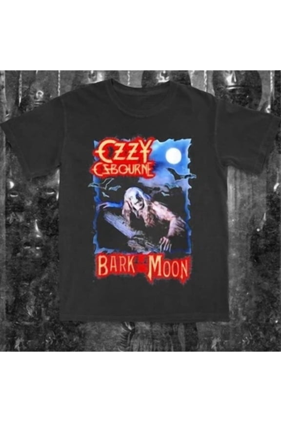 RARE Retro Bark At The Moon graphic Tee Unisex Short Sleeve Shirt S-5XL