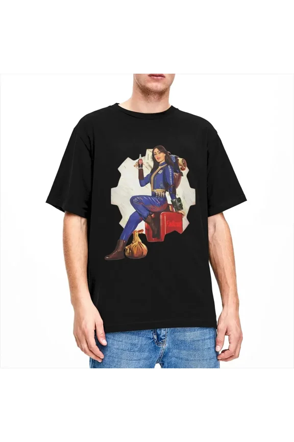 RARE Retro Fallouts TV Show 2024 New T Shirt Stuff Men Women 100% Cotton Vintage Crew