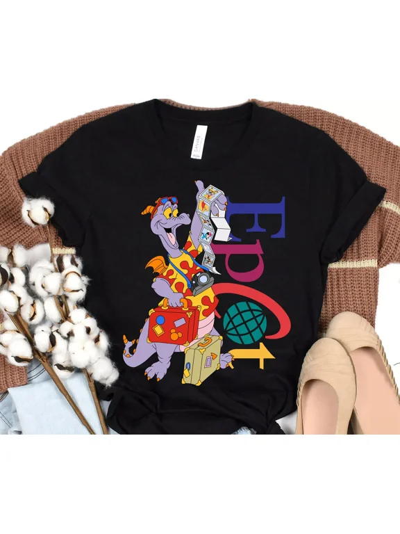RARE Retro vintage Figment Epcot One Little Spark Tee Unisex Adult Kid Shirt 5924781