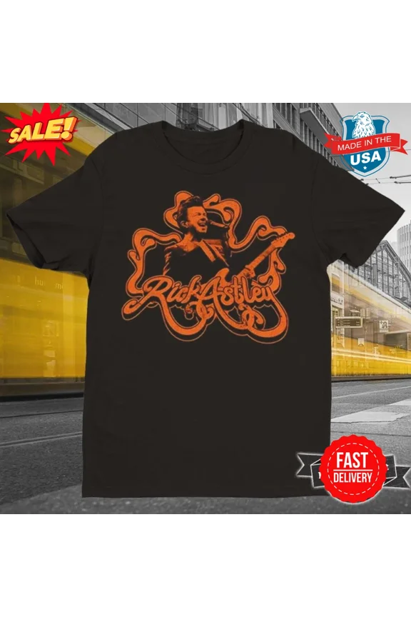 RARE Rick Astley Retro Frame Summer Tour Shirt S-5XL