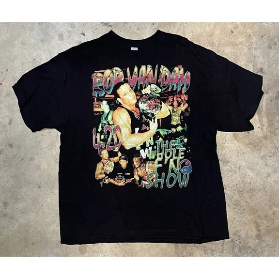 RARE Rob Van Dam x Sabu Vintage Tee Unisex Size S-5XL NEW REPRINT ,Black Color,Size 2XL