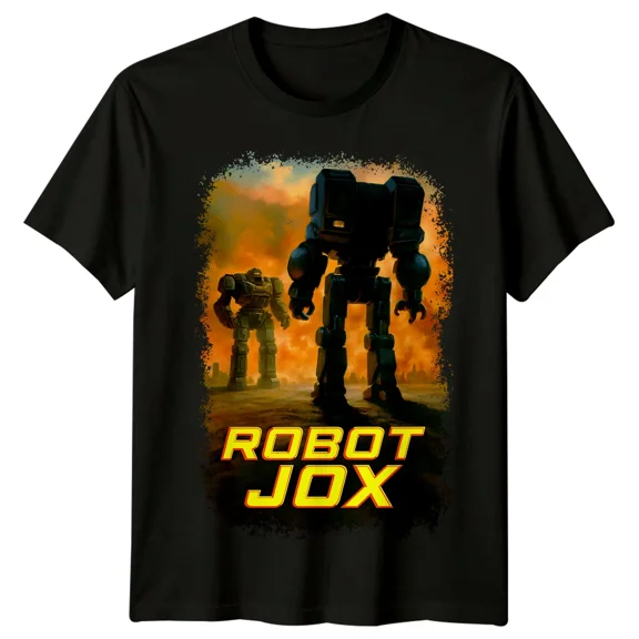 RARE Robot Jox (1989) Movie Poster Inspired T-Shirt Retro 80s Tee