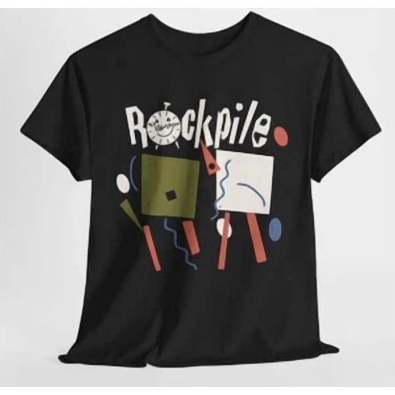 RARE Rockpile band t shirt t shirt Unisex Heavy Cotton Tee