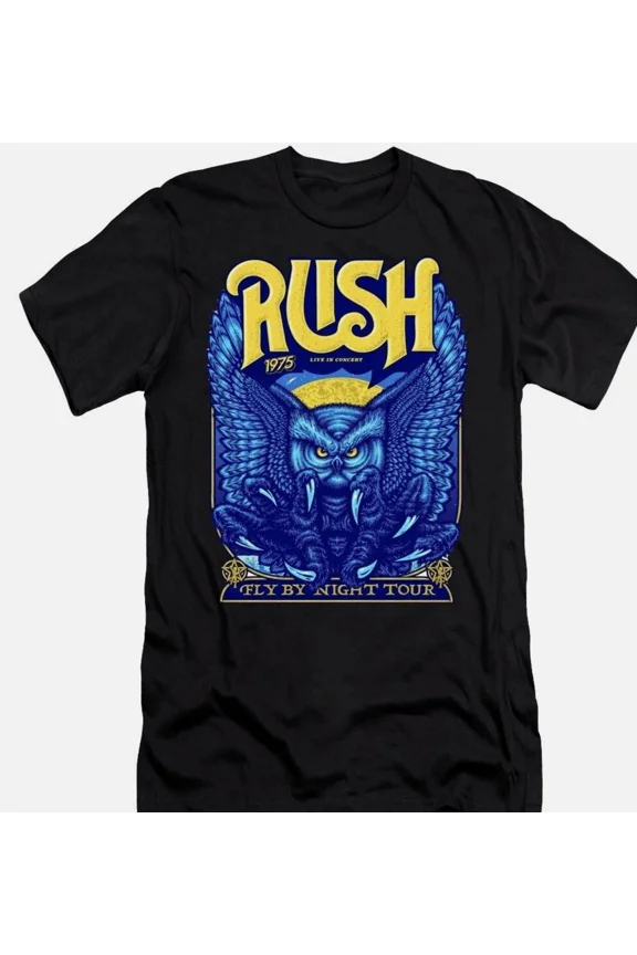 RARE Rush Band Black Cotton Shirt Unisex All size S to 345XL Unisex