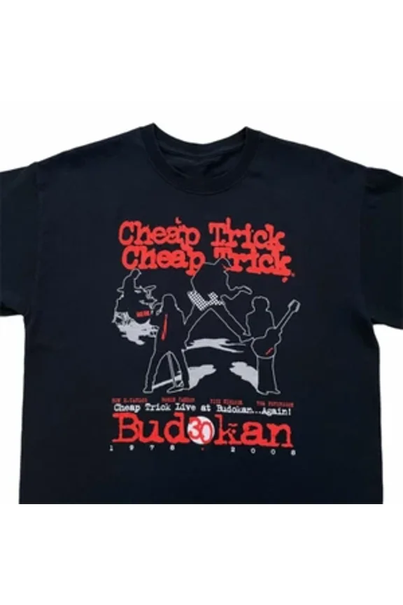 RARE SALE Cheap Trick Concert Men T-shirt Black Cotton All Sizes S to 5XL