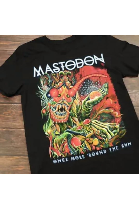 RARE SALE VTG Mastodon T-shirt Black Cotton Tee All Sizes Shirt Fan