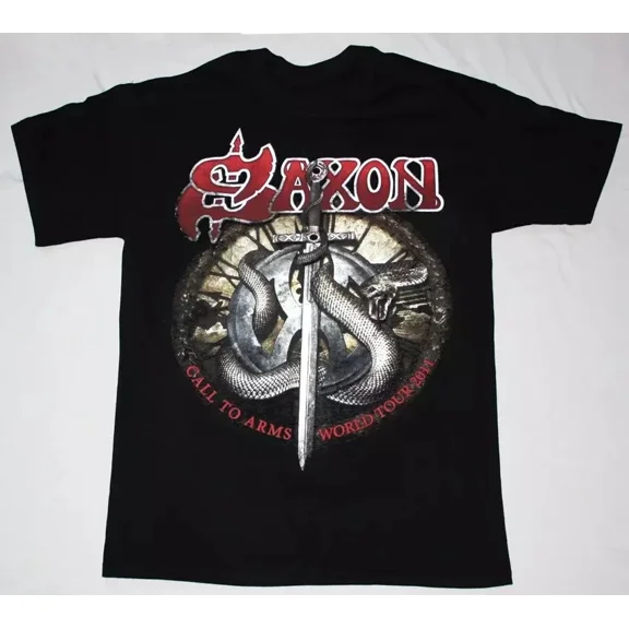 RARE SAXON CALL TO ARMS WORLD TOUR T-Shirt S-4XL