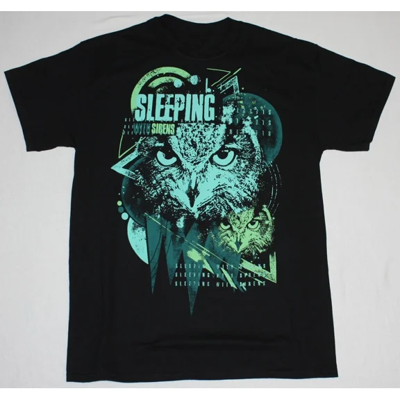 RARE SLEEPING WITH SIRENS OWL POST T-Shirt Short Sleevee Cotton Tee S-4 XL BT669