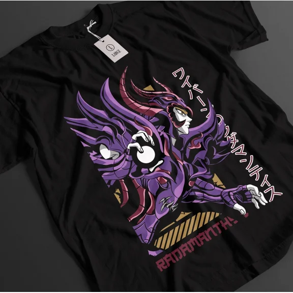 RARE Saint Seiya Shirt Shiryu Tshirt Hyoga T-Shirt Shun Top Ikku Anime Graphic Tee