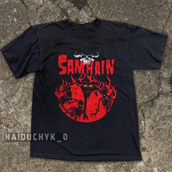 RARE Samhain III November Coming Fire Retro Unisex Black T-shirt Size S-5XL