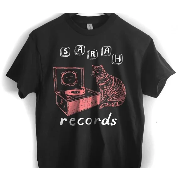 RARE Sarah Records T shirt, Short Sleeve Shirt, Cotton