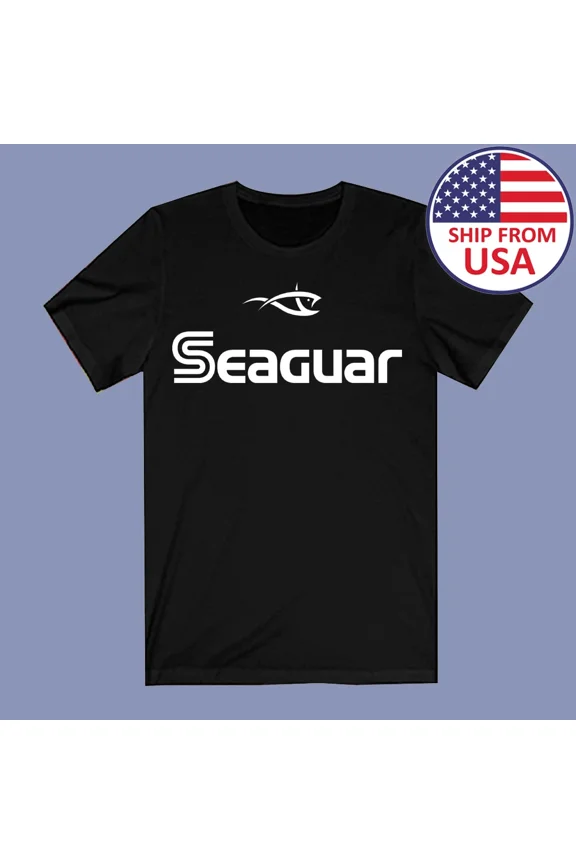 RARE Seaguar Fishing Men's Black Size S to 3XL