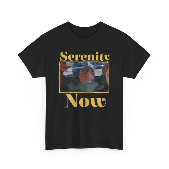 RARE Seinfeld Funny T-Shirt Serenity Now Shirt Fun 90s T-Shirt Comedy Tee