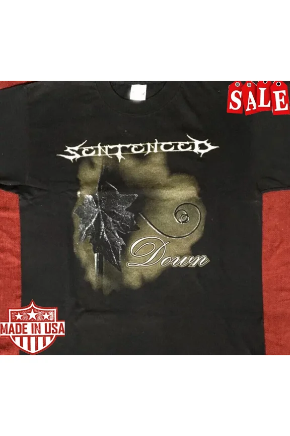 RARE Sentenced Down Shirt, Metal Goth band shirt JJ2903