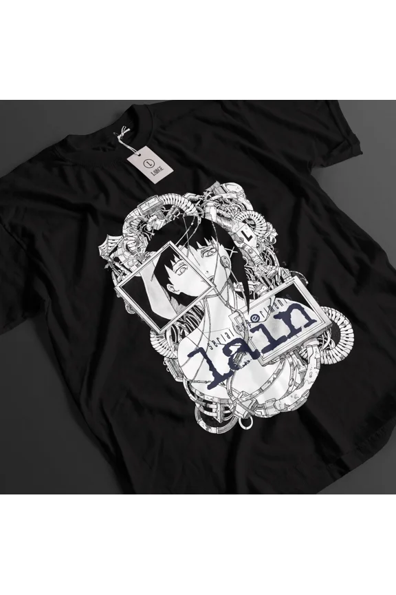 RARE Serial Experiments Lain Shirt Lain Iwakura Tshirt Alice T-Shirt Horror Anime Tee