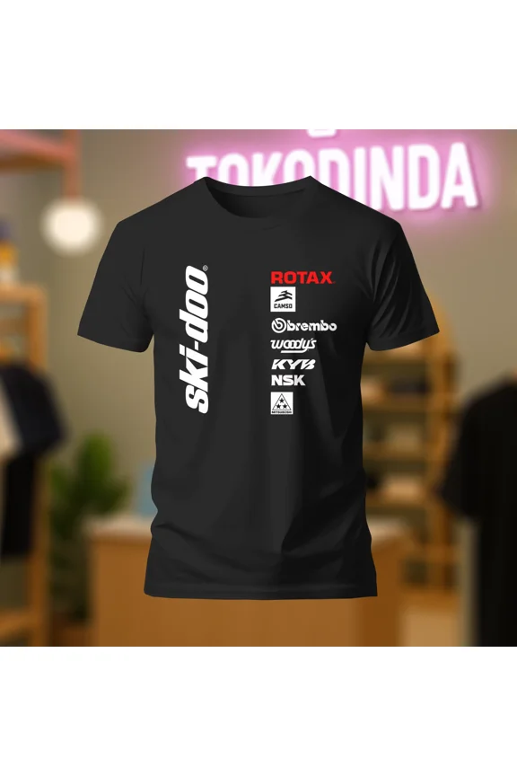 RARE Ski-Doo X-Team Race logo T-Shirt Funny Made In USA S-5XL