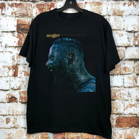 RARE Skillet Band Unleashed Album Black Cotton T Shirt Full Size S-5XL ET1227