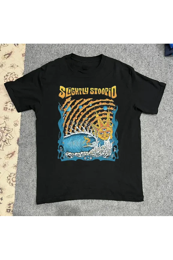 RARE Slightly Stoopid Band Tour Gift For Fan Black T SHIRT S-5XL TT1151
