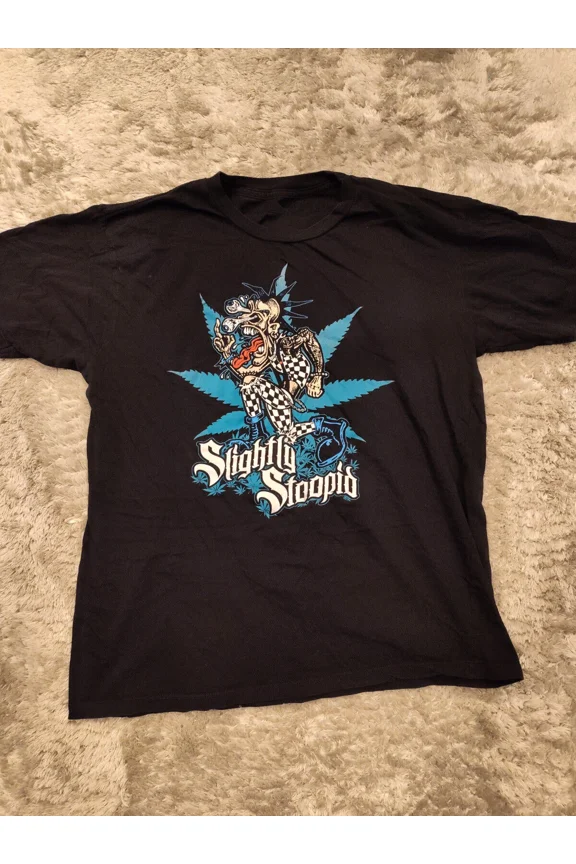 RARE Slightly Stoopid Concert Tour Rock Shirt Unisex Short Sleeve Cotton Tee PR612