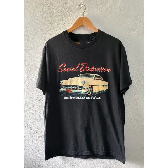 RARE Social Distortion Collection Short Sleeve Cotton Black All Size T-Shirt