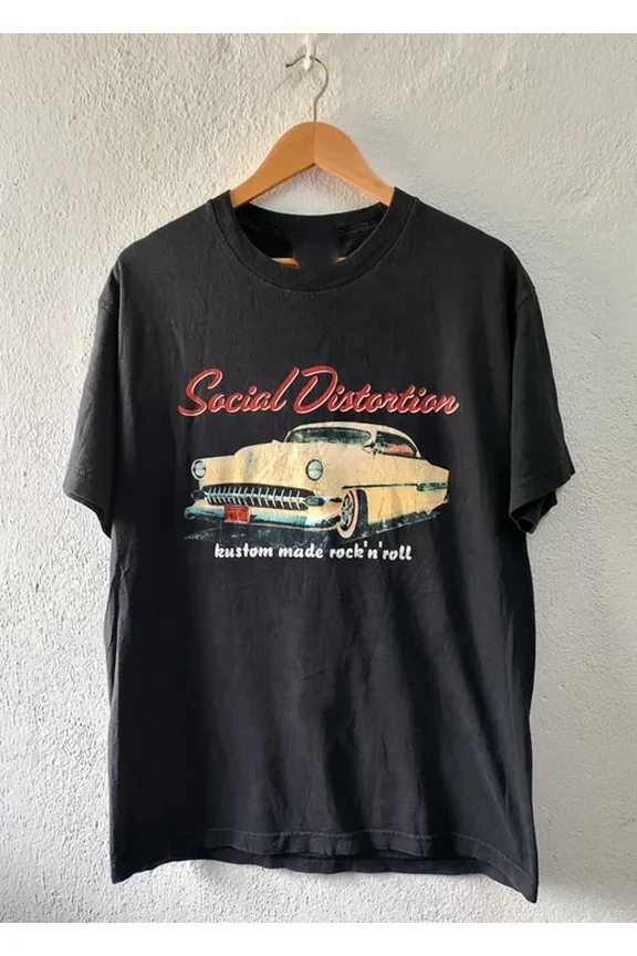 RARE Social Distortion Collection Short Sleeve Cotton Black All Size T-Shirt
