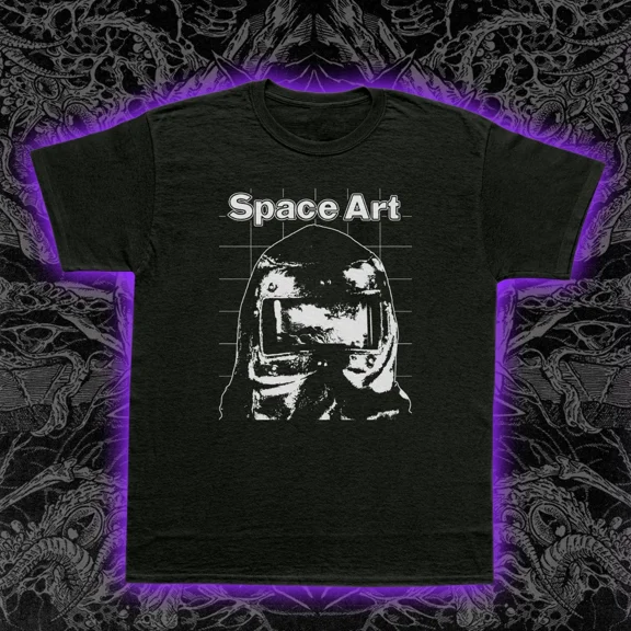 RARE Space Art T-Shirt French Electronic Music Jean-Michel Jarre Space Disco Tee S-5X