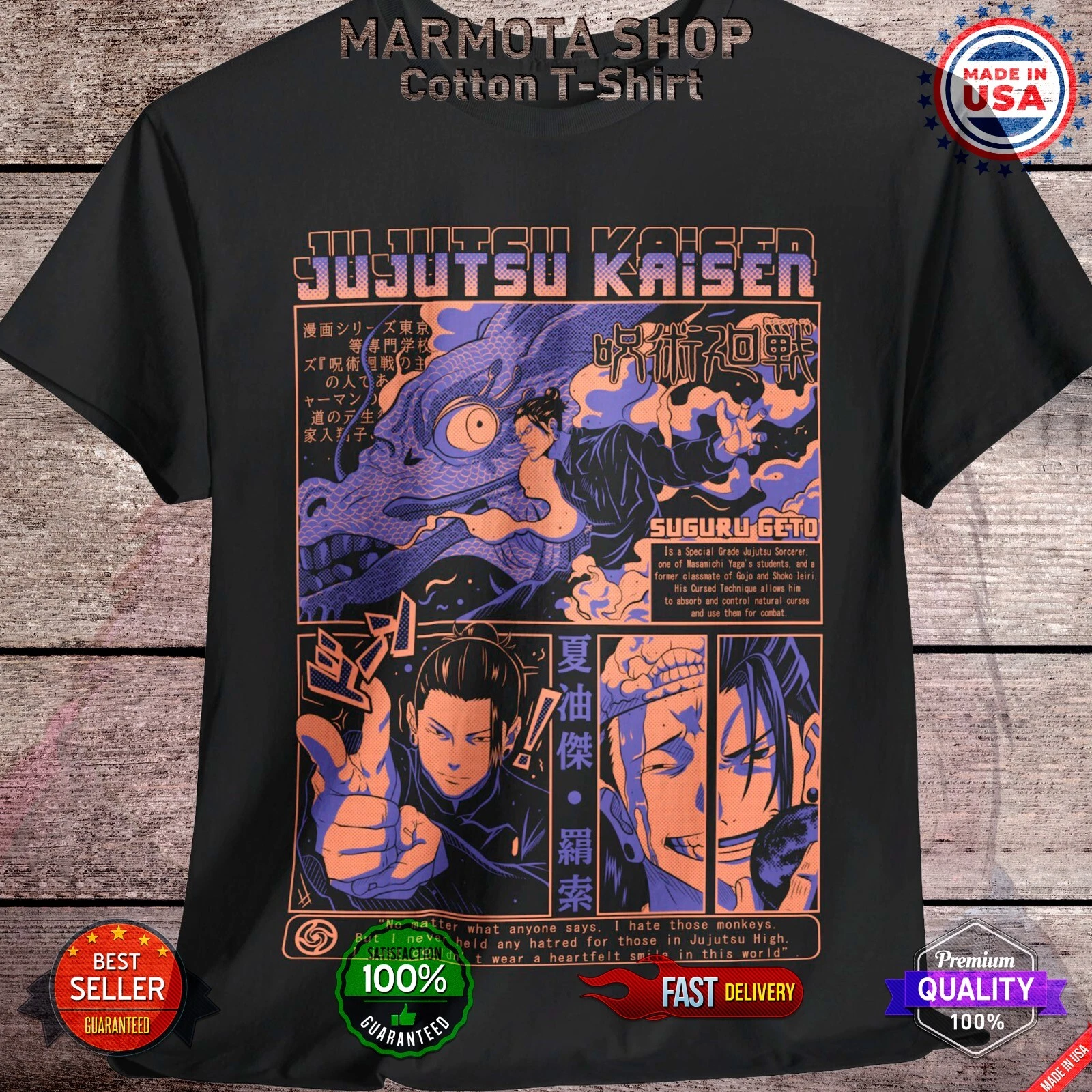 Gojo Satoru T-shirts Online in Pakistan - Anime Graphic Tee | RSD