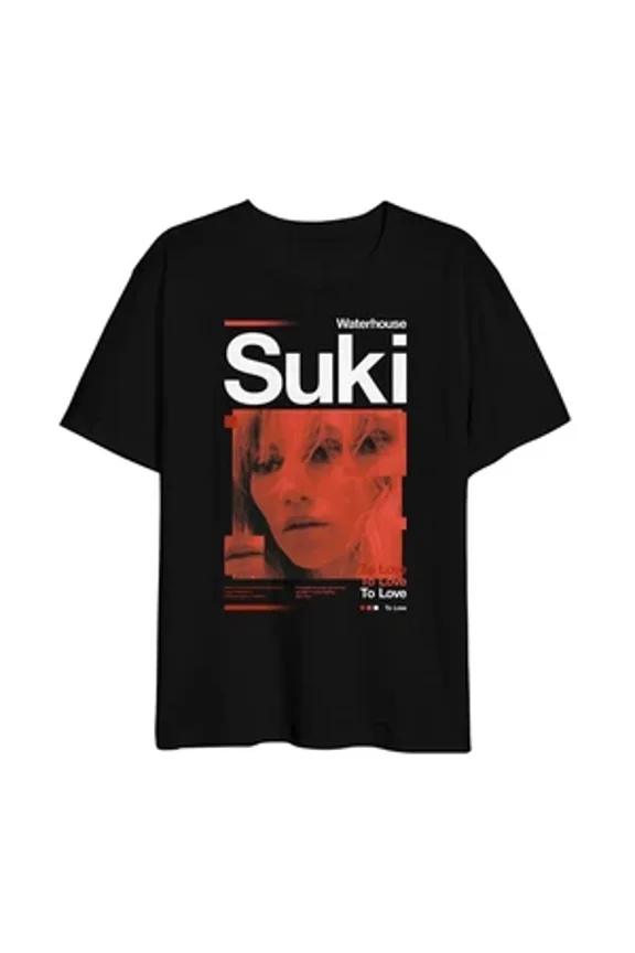 RARE Suki Waterhouse TO LOVE Heavy Cotton Black S-5XL T Shirt