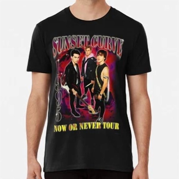 RARE Sunset Curve Bands Bootleg Size S to 5XL Made in the USA T-Shirt