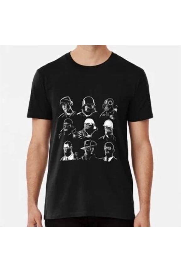 RARE TF2 Mercenaries T-Shirt Made in the USA Size S to 5XL