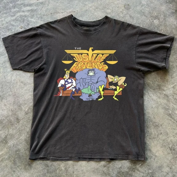 RARE THE JUSTICE FRIENDS BOOTLEG T-SHIRT S-5XL
