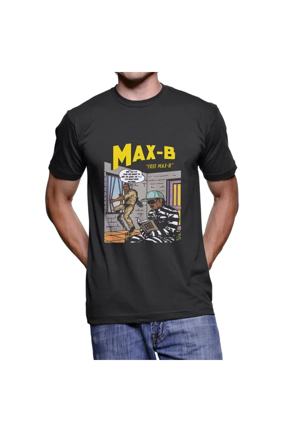 RARE THE MAX B SHORT SLEVEE T-shirt Black Color