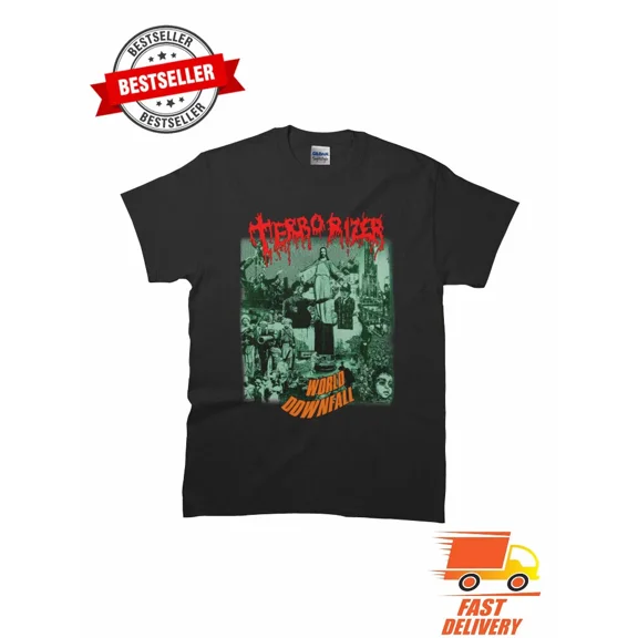 RARE Terrorizer - World Downfall Classic Old School Death T-Shirt Size S M L XL 2XL