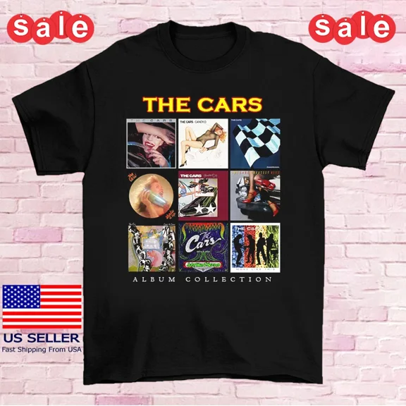 RARE The Cars Band ALBUM COLLECTION Unisex T-Shirt Full Size