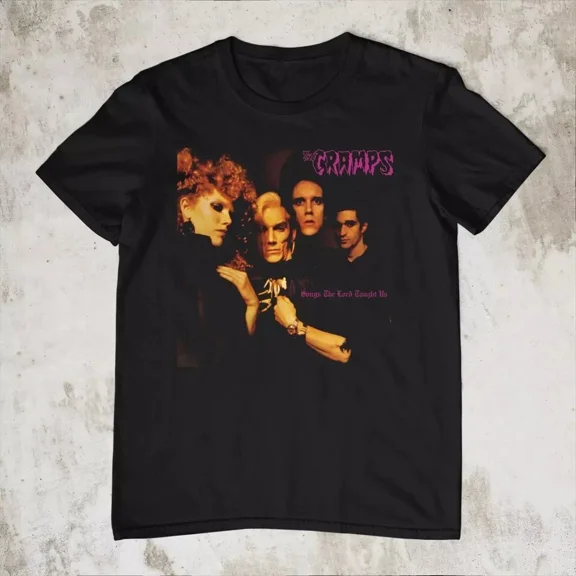 RARE The Cramps Songs the Lord Taught Us T-shirt Black Unisex All Size