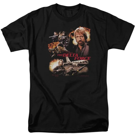 RARE The Delta Force (Chuck Norris) Movie Poster Mens Unisex T-Shirt, Choice Sm to 5x