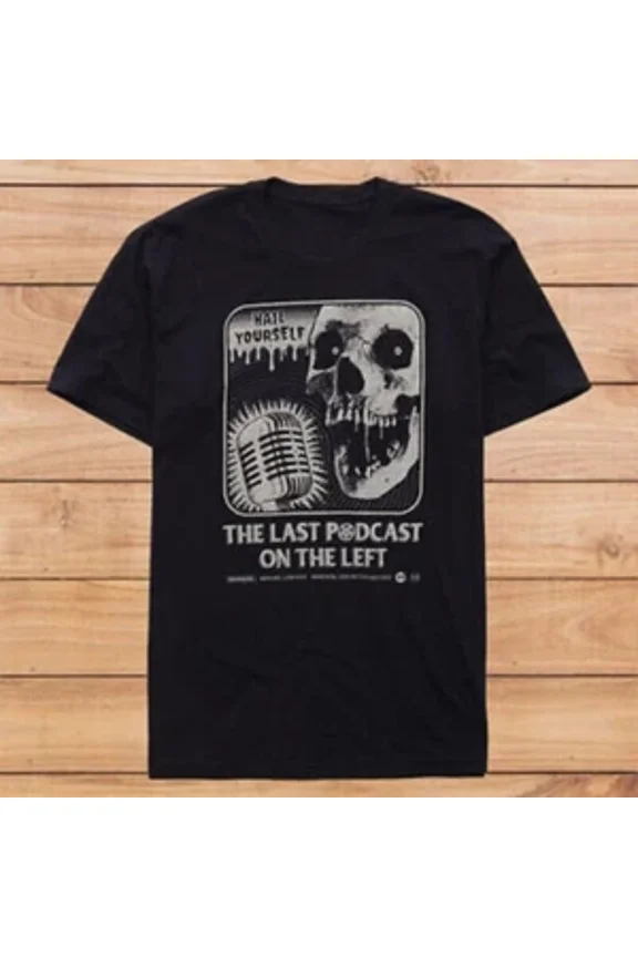 RARE The Last Podcast On The Left Airwaves Classic Black T-Shirt