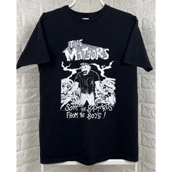 RARE The Meteors punk band graphic short sleeve black shirt unisex men women KV21300