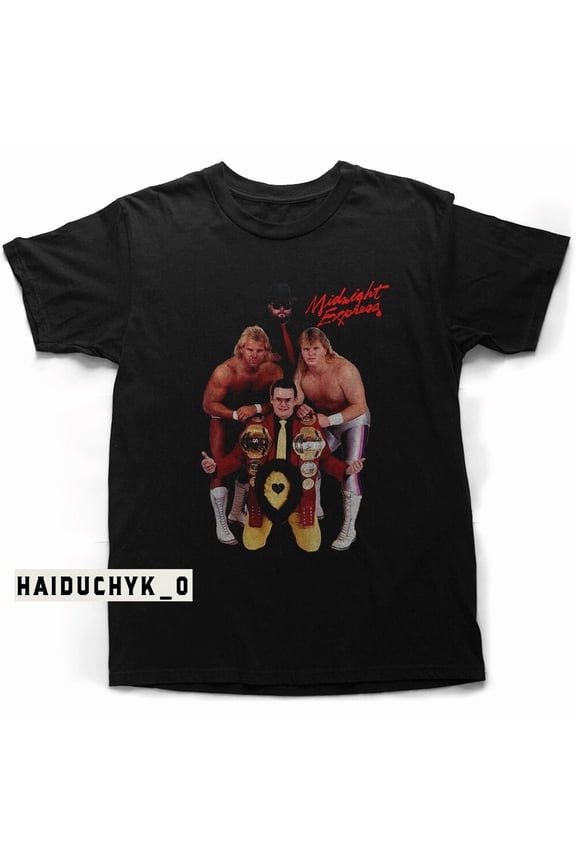 RARE The Midnight Express Wrestling Tag Team Unisex Black T-shirt Size S-5XL